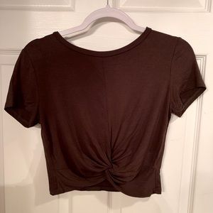 Brown Crop Top